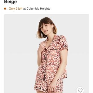 Red leopard pajama set!